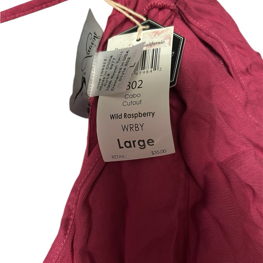 Chic Backless Raspberry Colored Dress - image 4